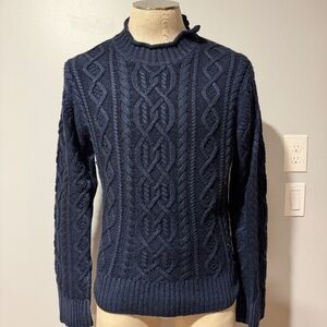 Ralph Lauren Indigo Dyed Fisherman Sweater